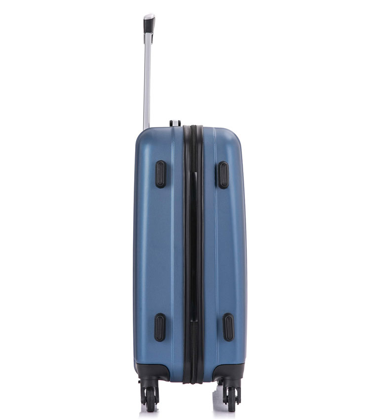 Большой чемодан спиннер Lcase Krabi Dark blue (72 см)
