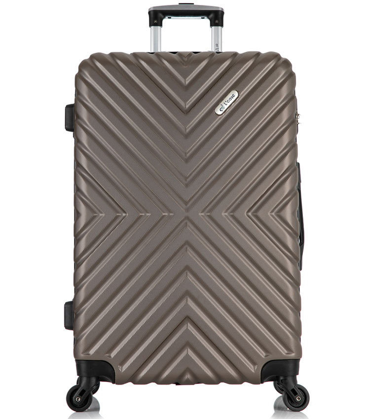 Большой чемодан спиннер Lcase New-Delhi coffee (71 см)