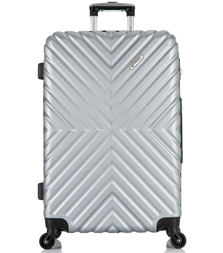 Большой чемодан спиннер Lcase New-Delhi gray (71 см)