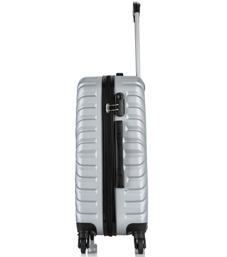 Средний чемодан спиннер Lcase New-Delhi gray (61 см)
