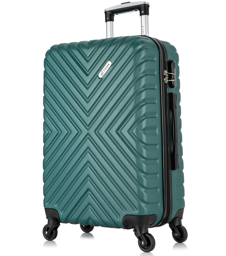 Большой чемодан спиннер Lcase New-Delhi green (71 см)