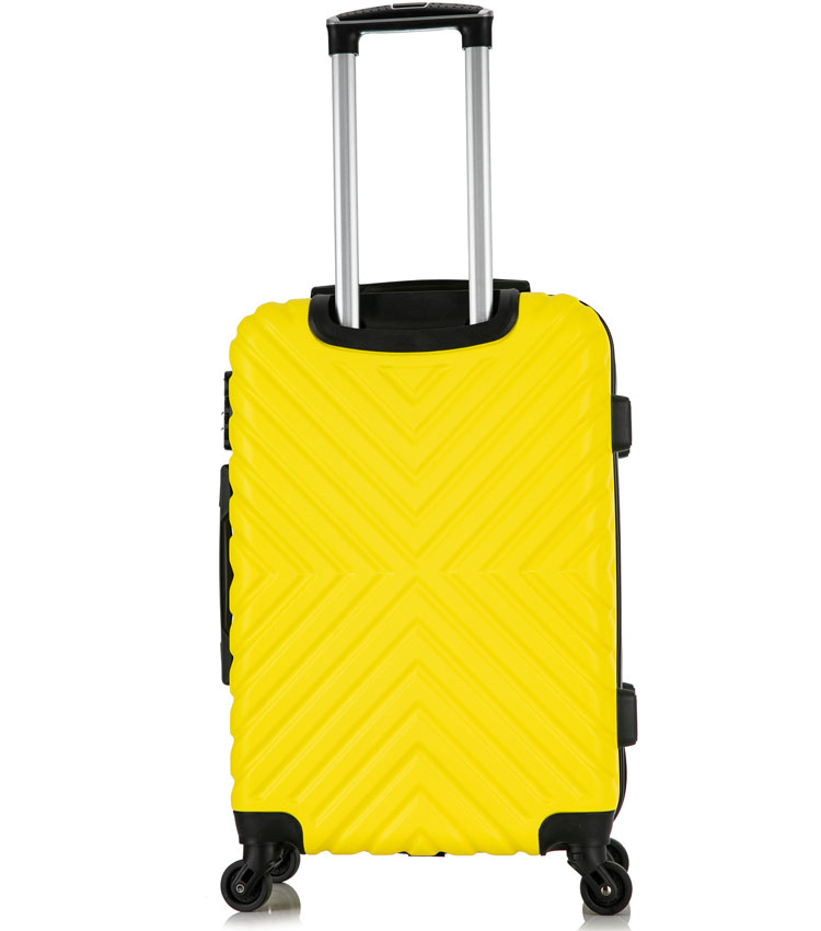 Большой чемодан спиннер Lcase New-Delhi yellow (71 см)