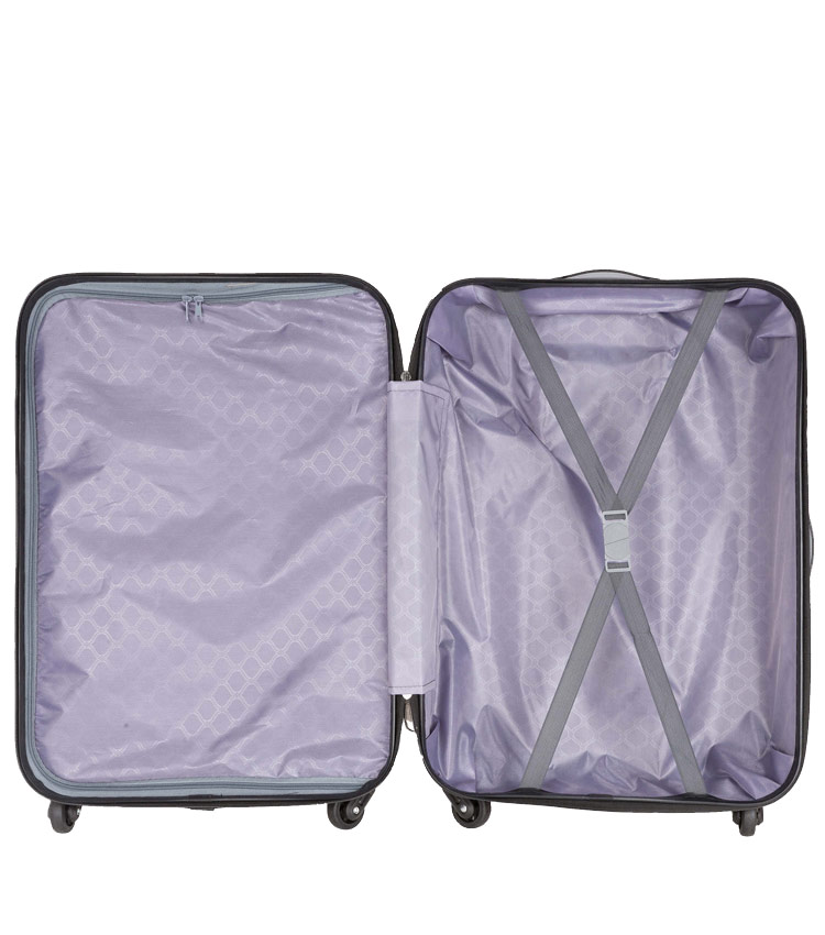 Малый чемодан-спиннер Polar РА072 black (55 см) 