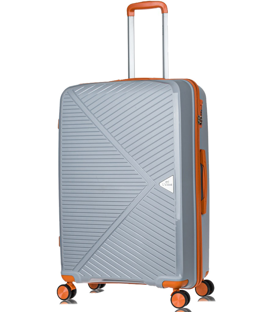 Большой чемодан L’case Lyon (76 cm) - Gray