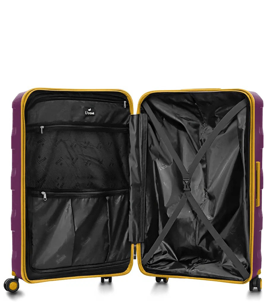 Большой чемодан L’case Monaco (77 cm) - Purple