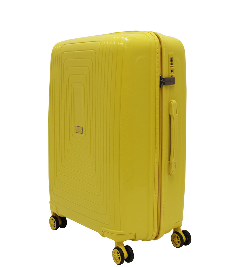 Большой чемодан L-case Moscow yellow