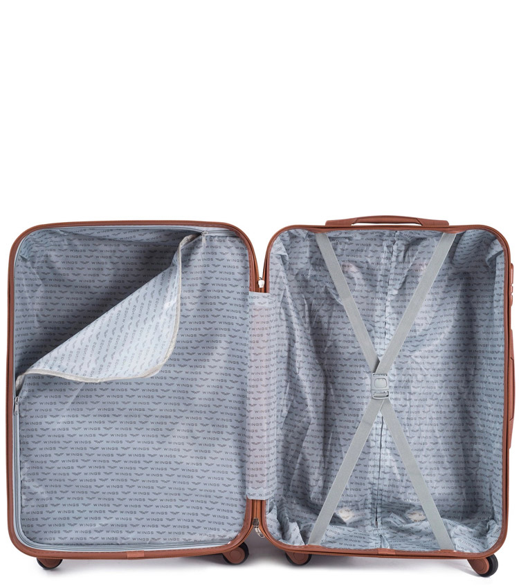 Средний чемодан Wings Albatross 402-5 - Dark grey (65 см)