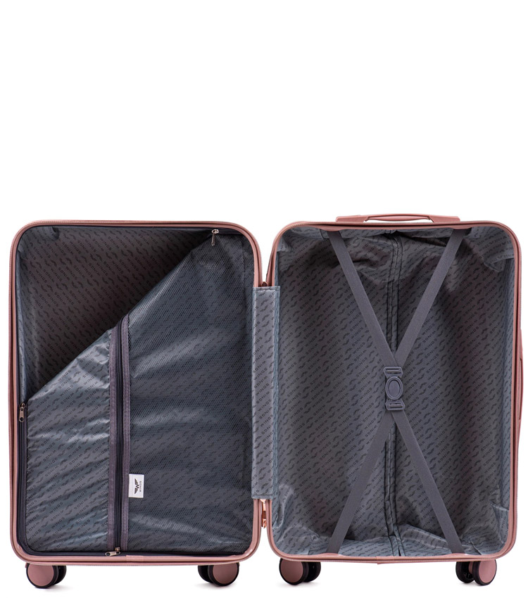 Малый чемодан Wings Dove WN01-4 - Rose Gold (55 см)