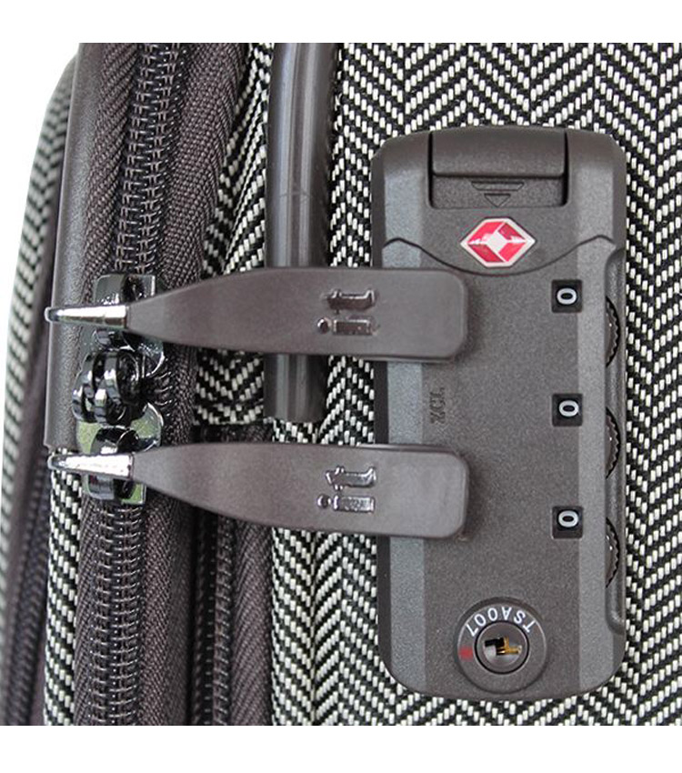 Большой чемодан IT Luggage Esteemed 12-2454-08 (81 см) - Dark beige herringbone