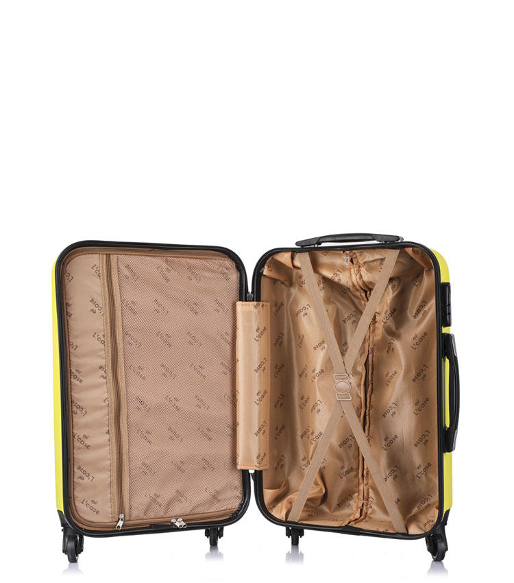 Малый чемодан спиннер Lcase Krabi Yellow (54 см)