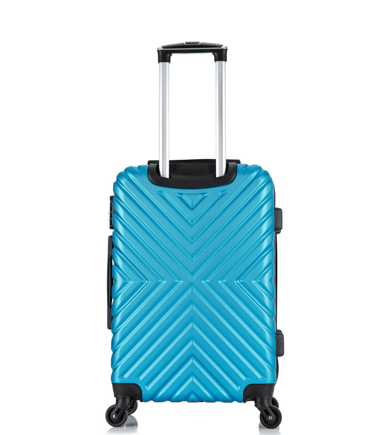 Малый чемодан спиннер Lcase New-Delhi blue (50 см) ~ручная кладь~