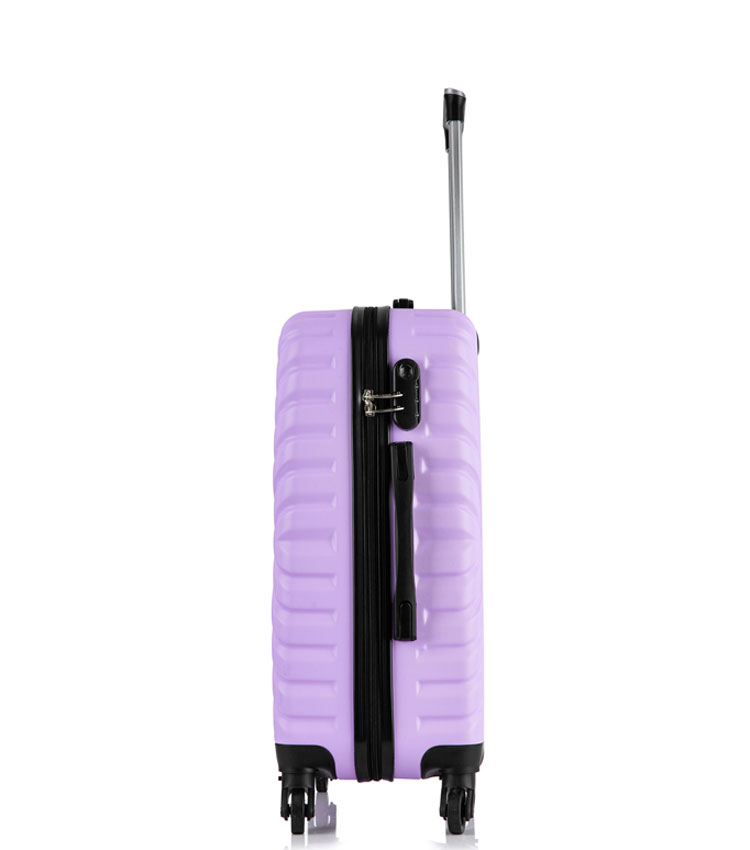 Малый чемодан спиннер Lcase New-Delhi light purpule (50 см) ~ручная кладь~