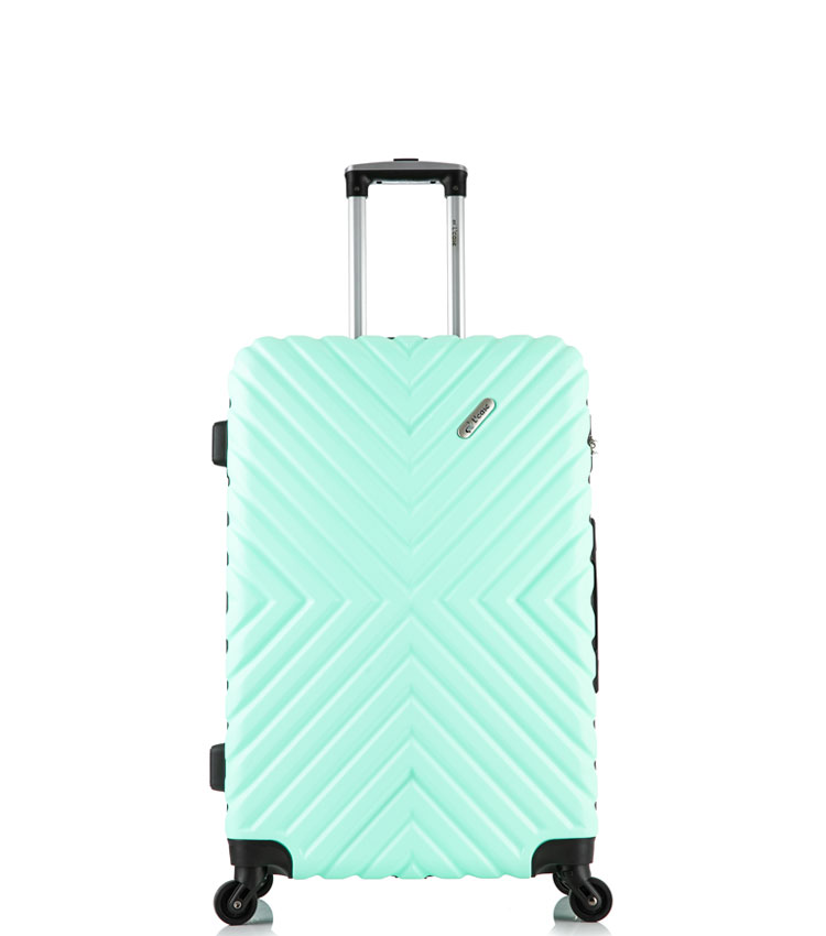 Малый чемодан спиннер Lcase New-Delhi mint (50 см) ~ручная кладь~
