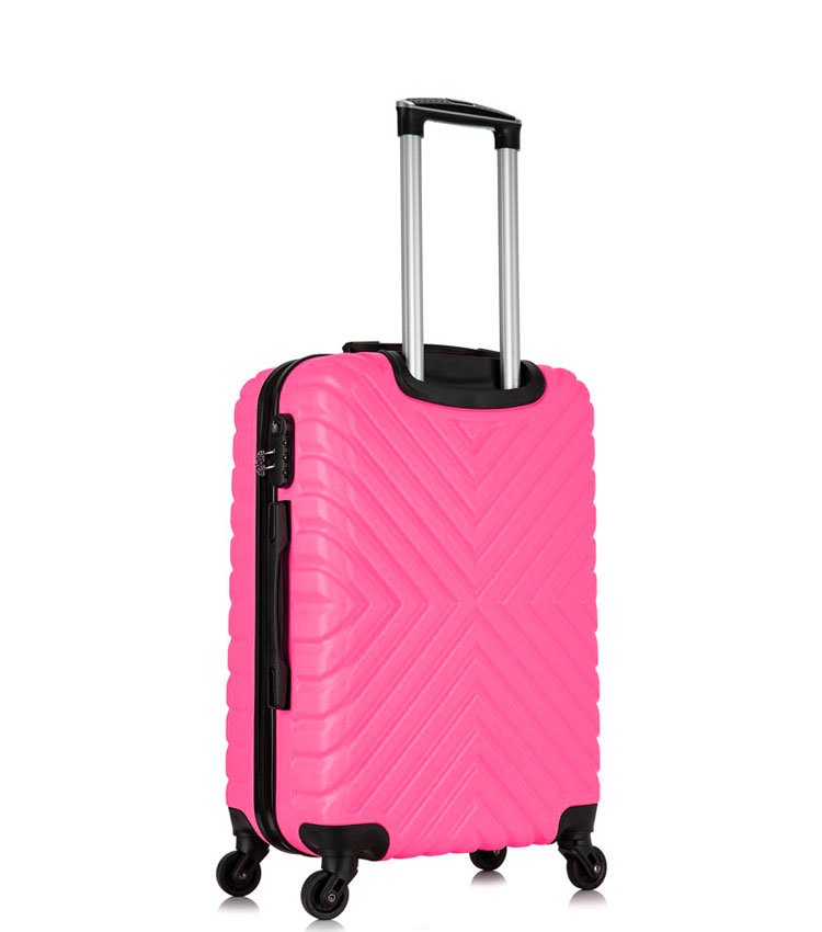 Малый чемодан спиннер Lcase New-Delhi Pink (50 см) ~ручная кладь~