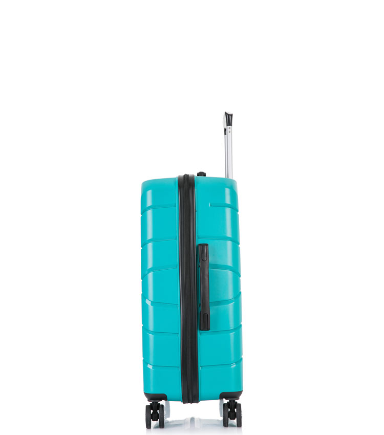 Малый чемодан спиннер Lcase Singapore green (57 см)