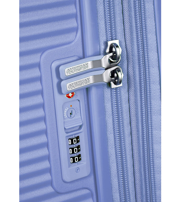 Малый чемодан American Tourister 32G*11001 Soundbox (55 см) - Denim Blue ~ручная кладь~