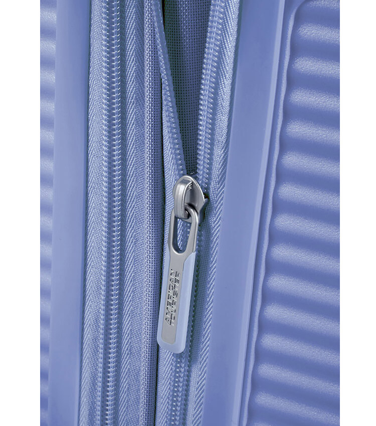 Малый чемодан American Tourister 32G*11001 Soundbox (55 см) - Denim Blue ~ручная кладь~