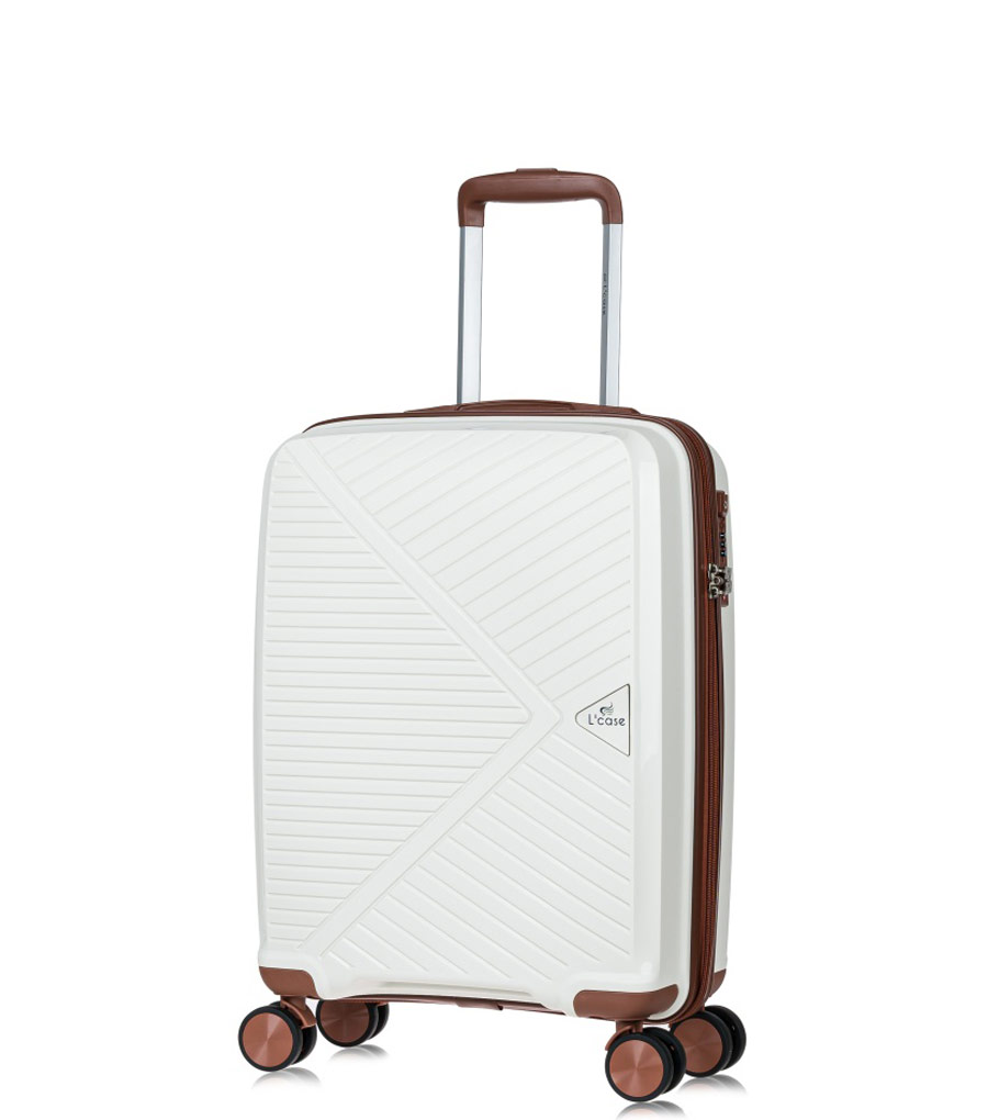 Малый чемодан L’case Lyon (55 cm) - White ~ручная кладь~