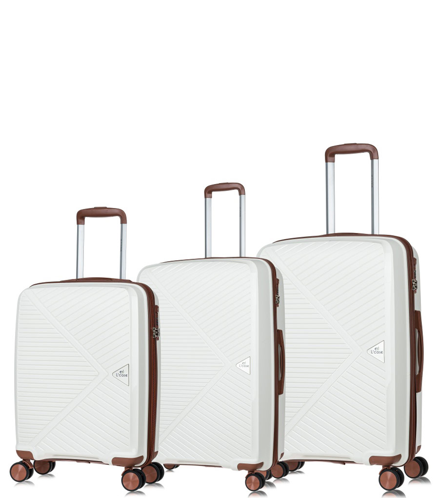 Малый чемодан L’case Lyon (55 cm) - White ~ручная кладь~