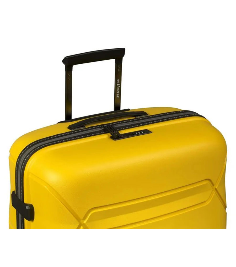 Малый чемодан L’case Miami (55 cm)  PP- yellow ~ручная кладь~