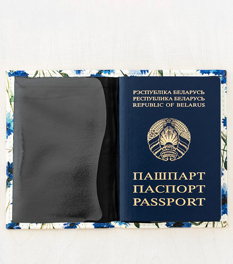 Обложка для паспорта Vokladki «Васильки»