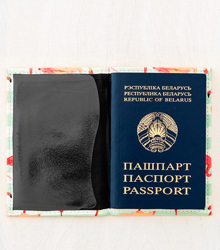 Обложка для паспорта Vokladki «Фламинго»