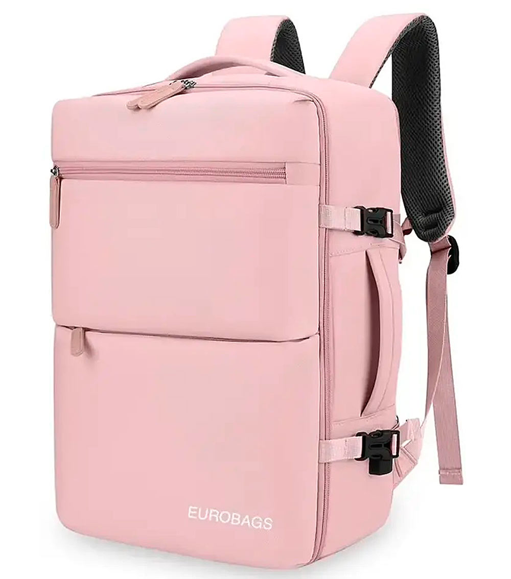 Рюкзак для ноутбука с расширением EUROBAGS ROU-N88 Pink