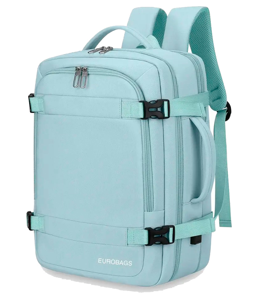 Рюкзак для ноутбука с расширением EUROBAGS RU-40 Light blue