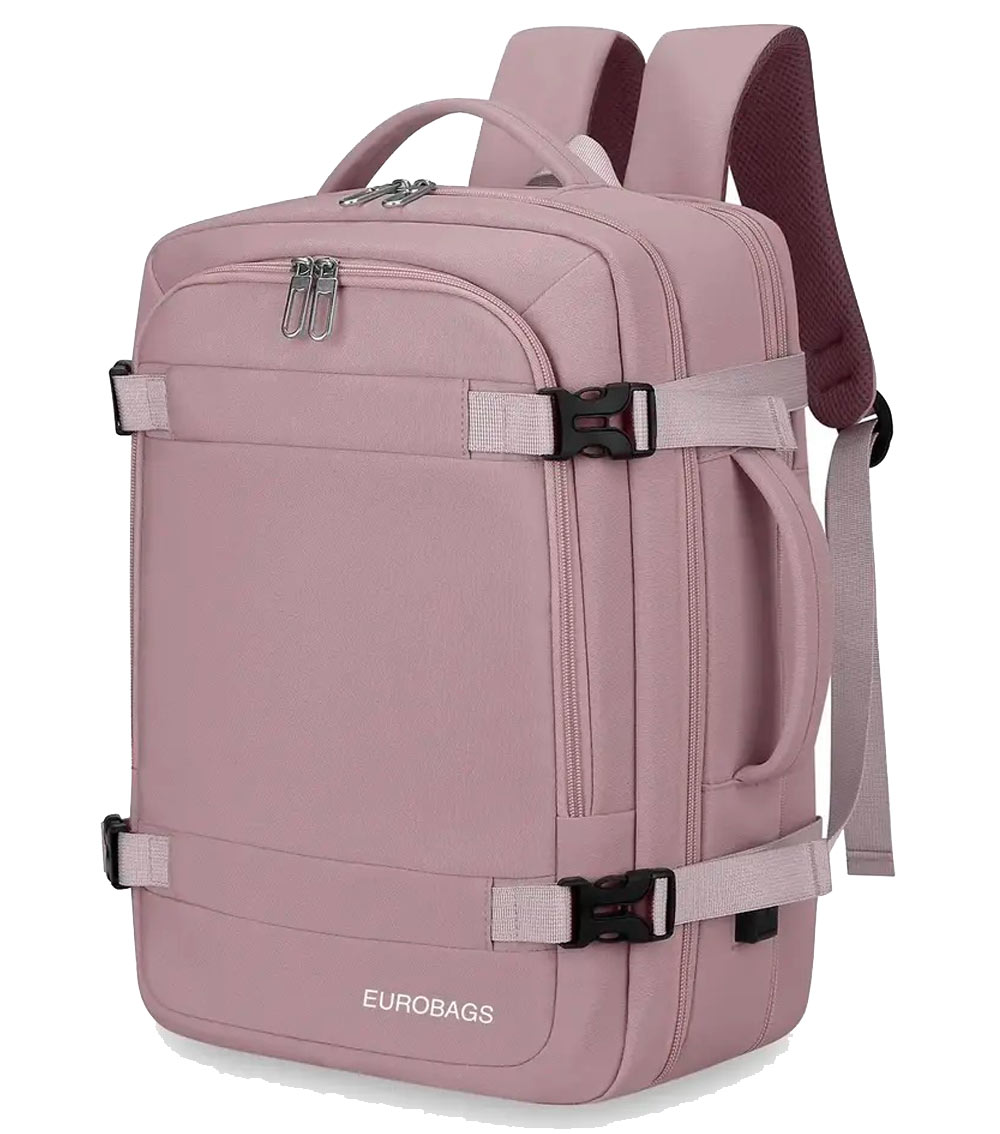 Рюкзак для ноутбука с расширением EUROBAGS RU-40 Rose