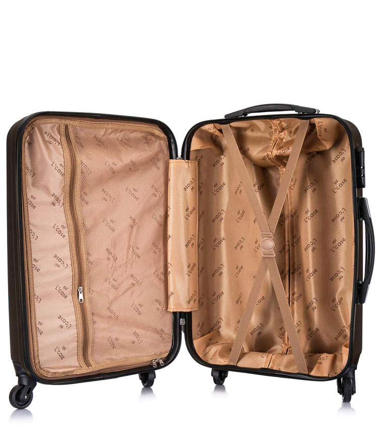 Средний чемодан спиннер Lcase Krabi Coffee (63 см)