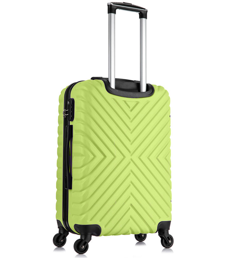 Средний чемодан спиннер Lcase New-Delhi Light green (61 см)