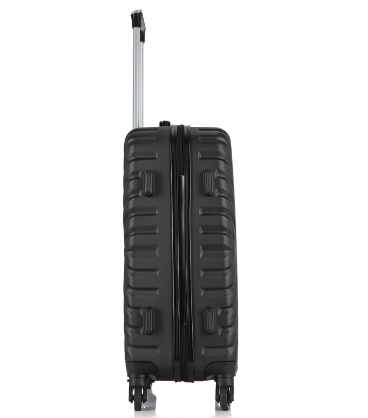 Средний чемодан спиннер Lcase New-Delhi black (61 см)