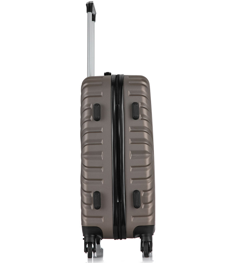 Средний чемодан спиннер Lcase New-Delhi coffee  (61 см)