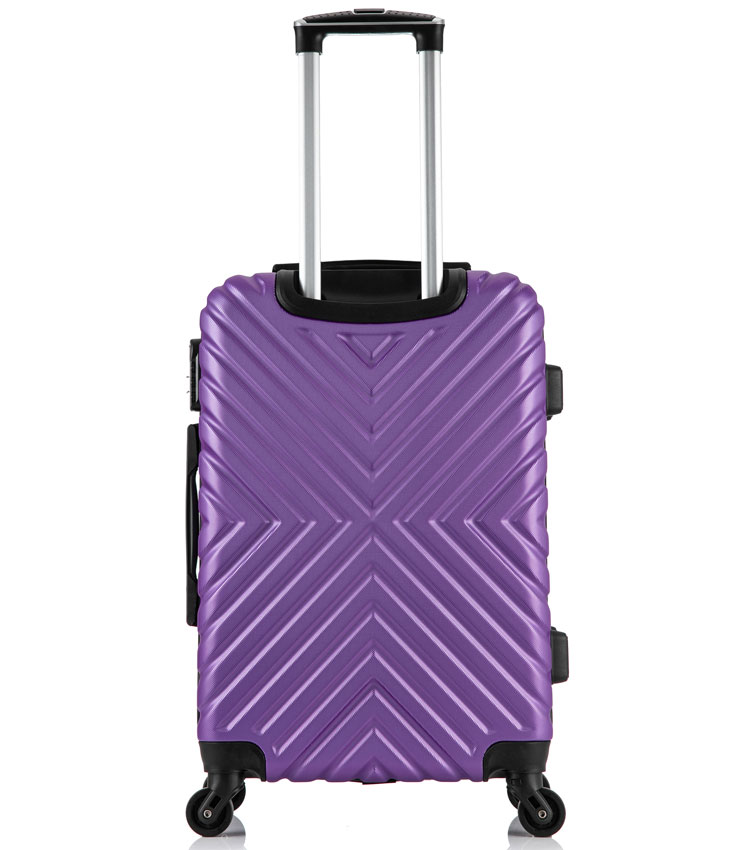 Средний чемодан спиннер Lcase New-Delhi purpule (61 см)