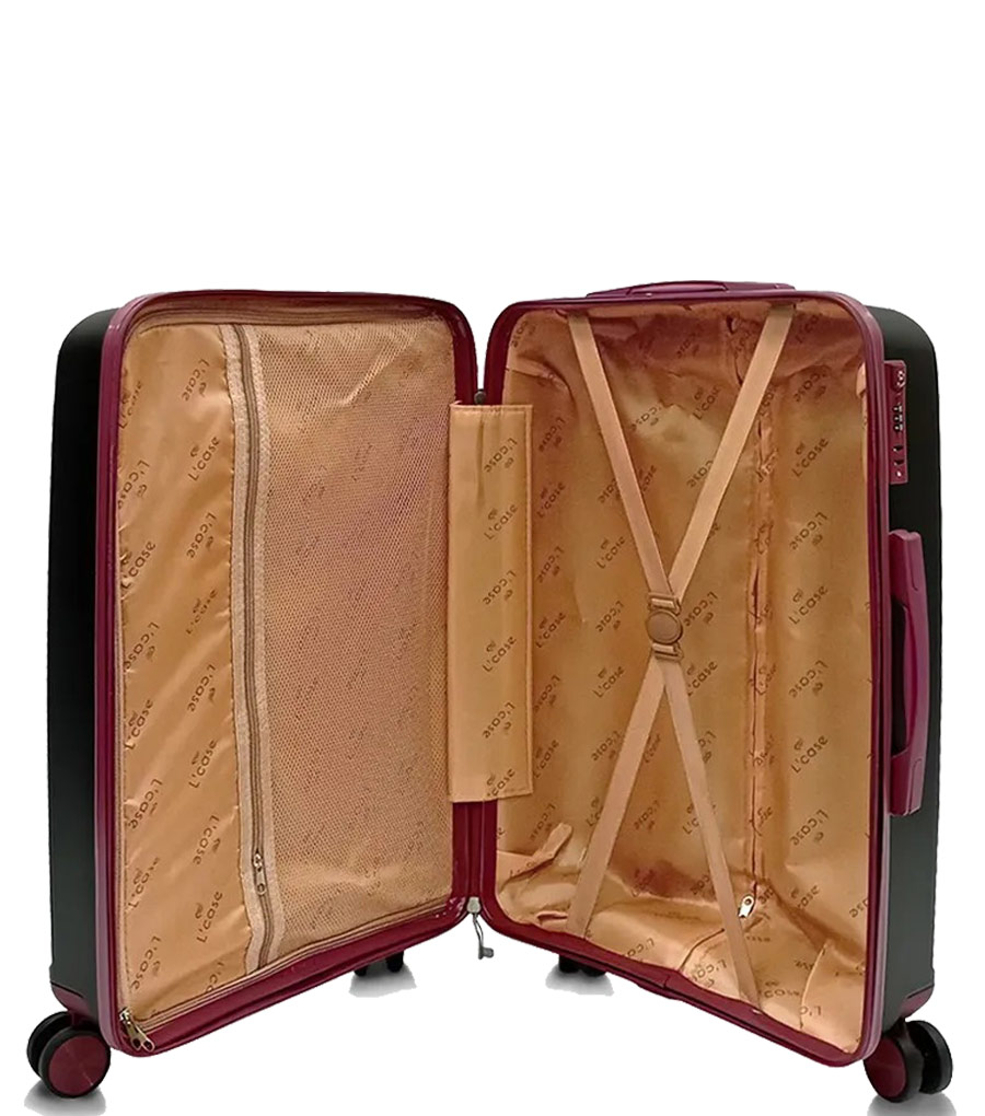Средний чемодан L’case Lyon (66 cm) - Black