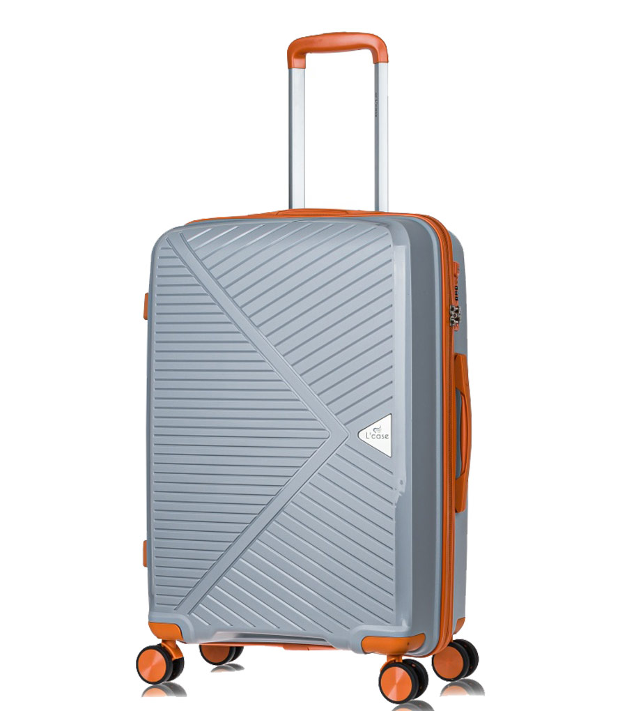 Средний чемодан L’case Lyon (66 cm) - Gray
