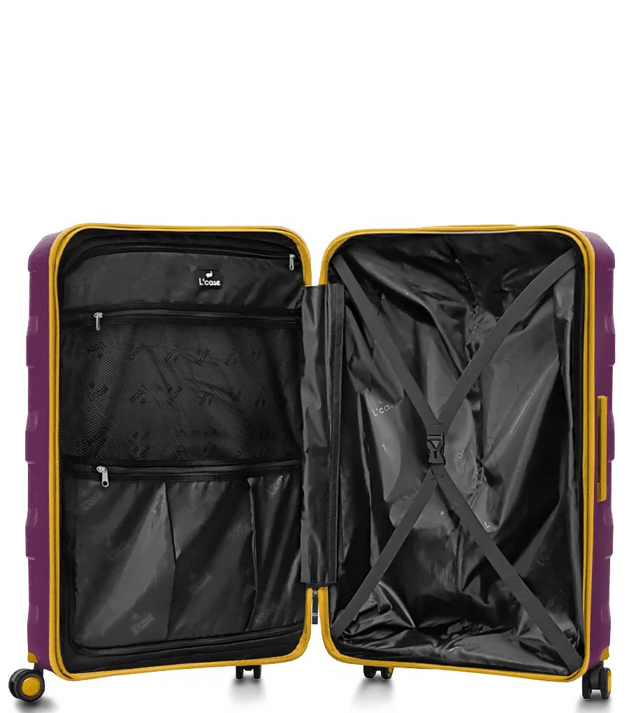 Средний чемодан L’case Monaco (67 cm) - Purple