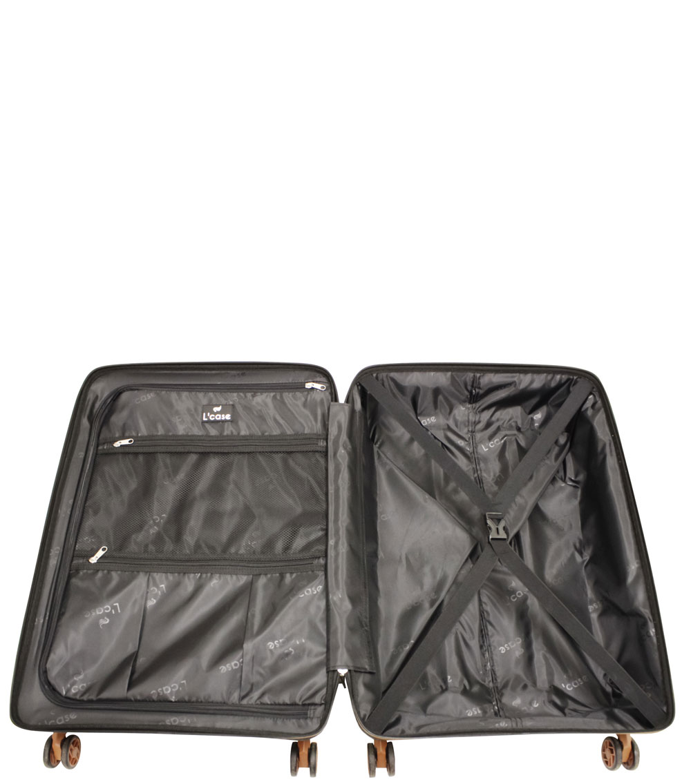 Средний чемодан L-case Berlin gray