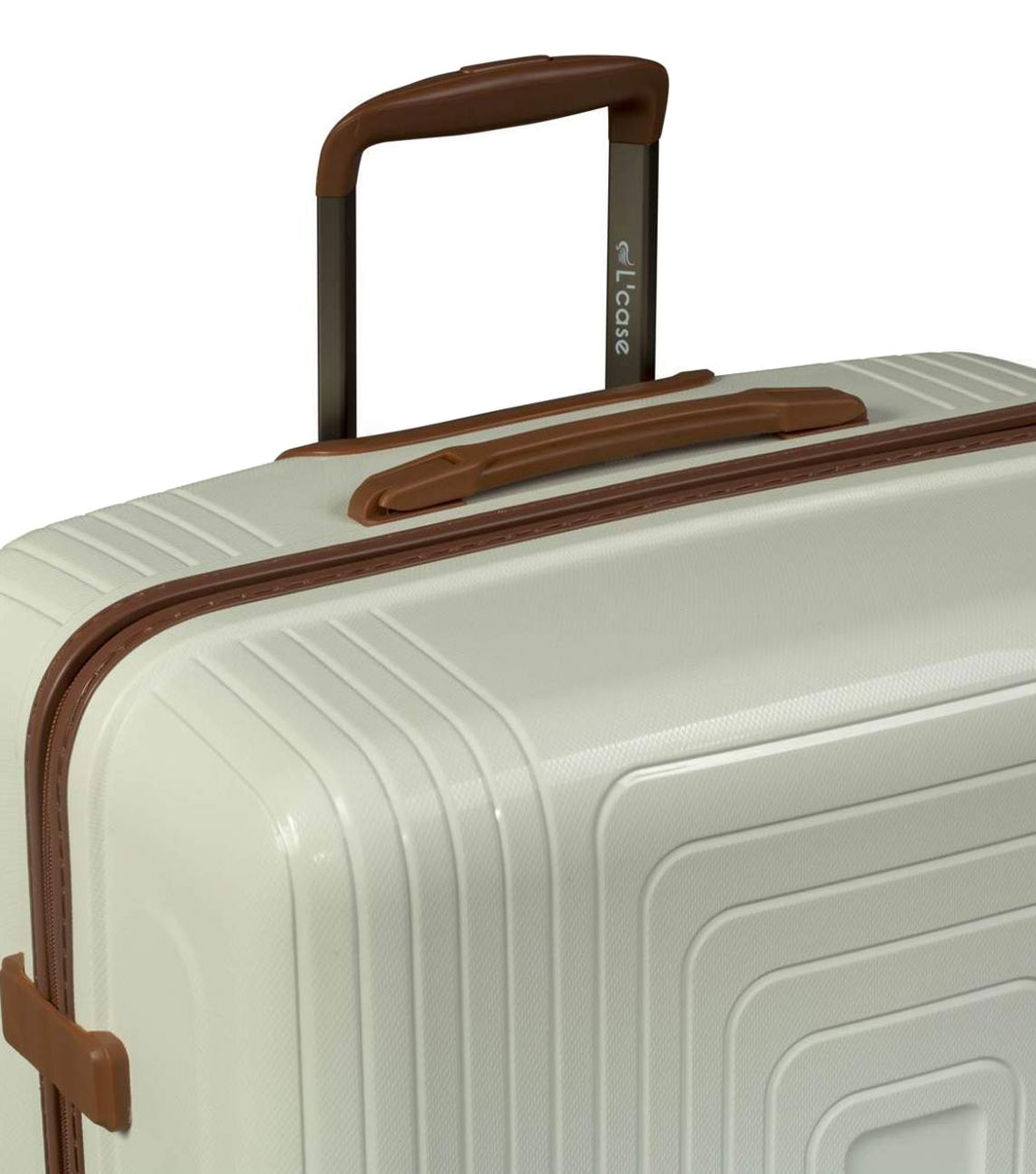 Средний чемодан L-case Moscow white