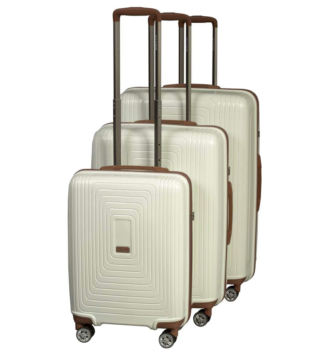 Средний чемодан L-case Moscow white