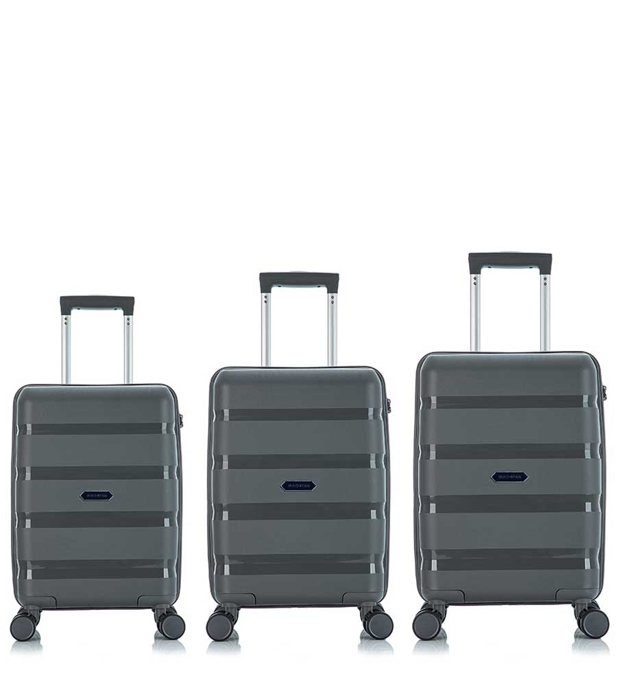 Средний чемодан MIRONPAN 11192 (59 см) - grey
