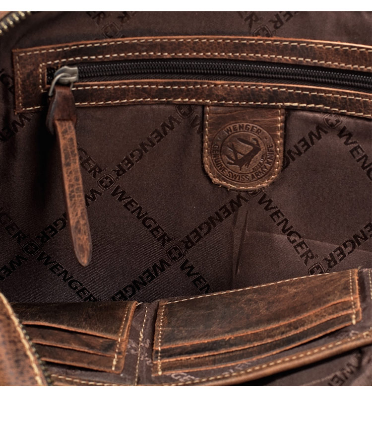 Портфель кожаный Wenger W23-06Bl Arizona