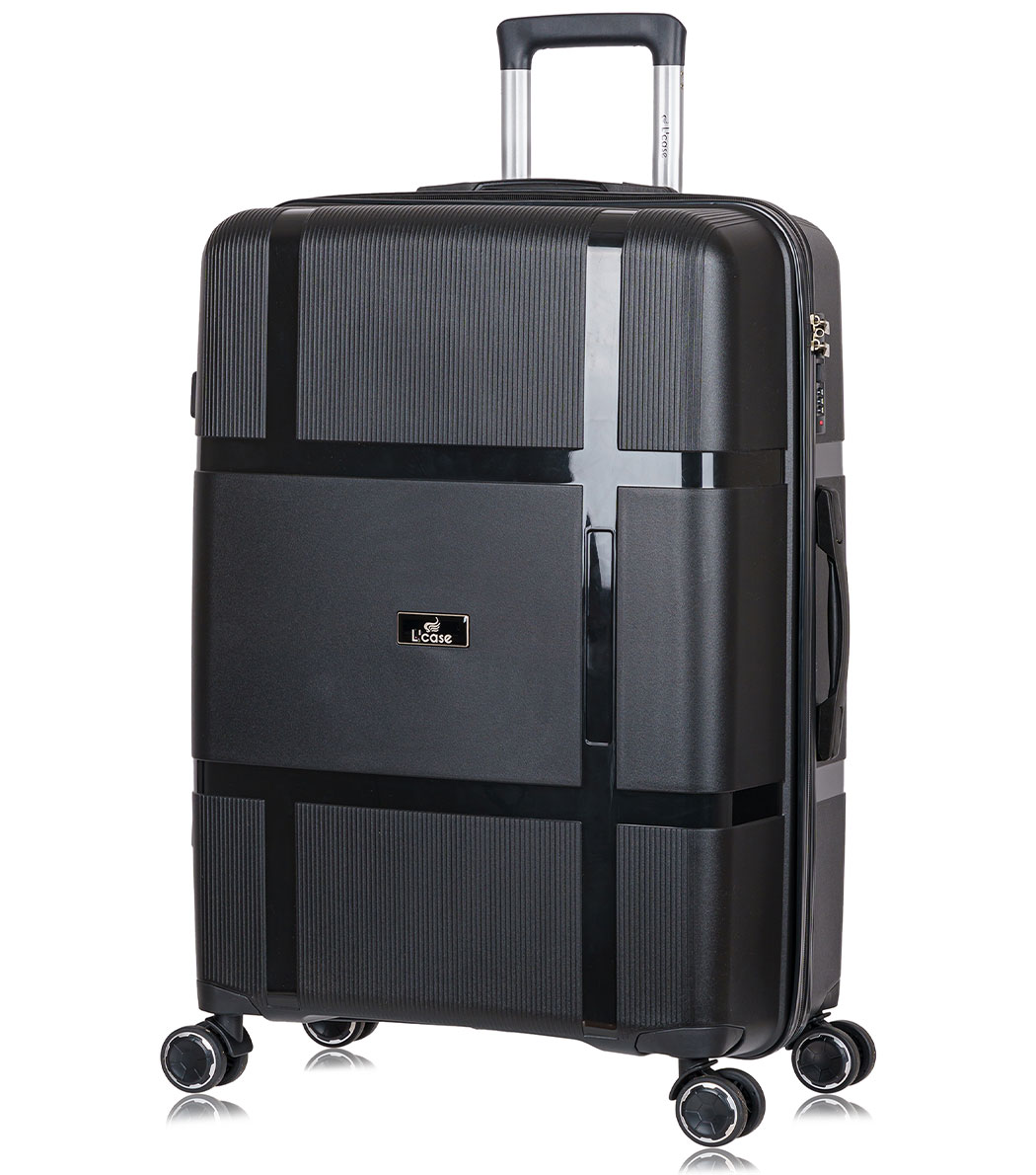 Большой чемодан Gua Black L (74 см)