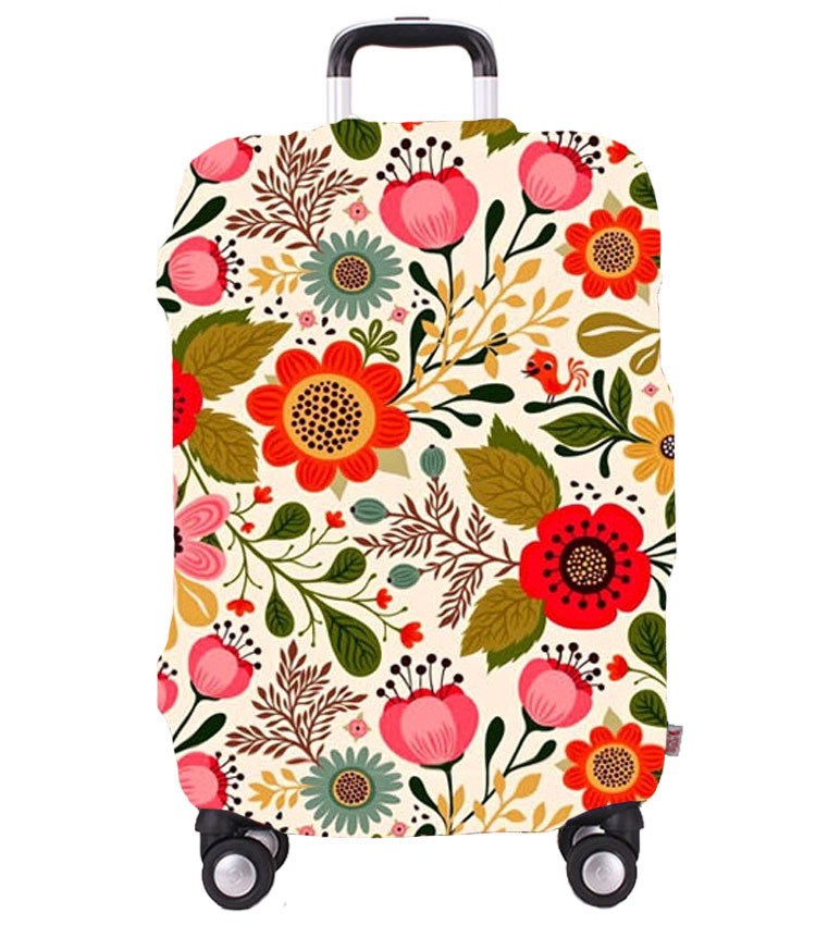 Чехол на чемодан Little Chili Fabulous flowers ~L~ (62–76 см)