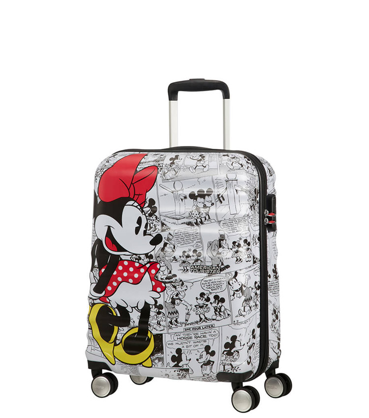 Малый чемодан American Tourister WaveBreaker Disney 31C*25001 (55 см) Minnie Comics White ~ручная кладь~