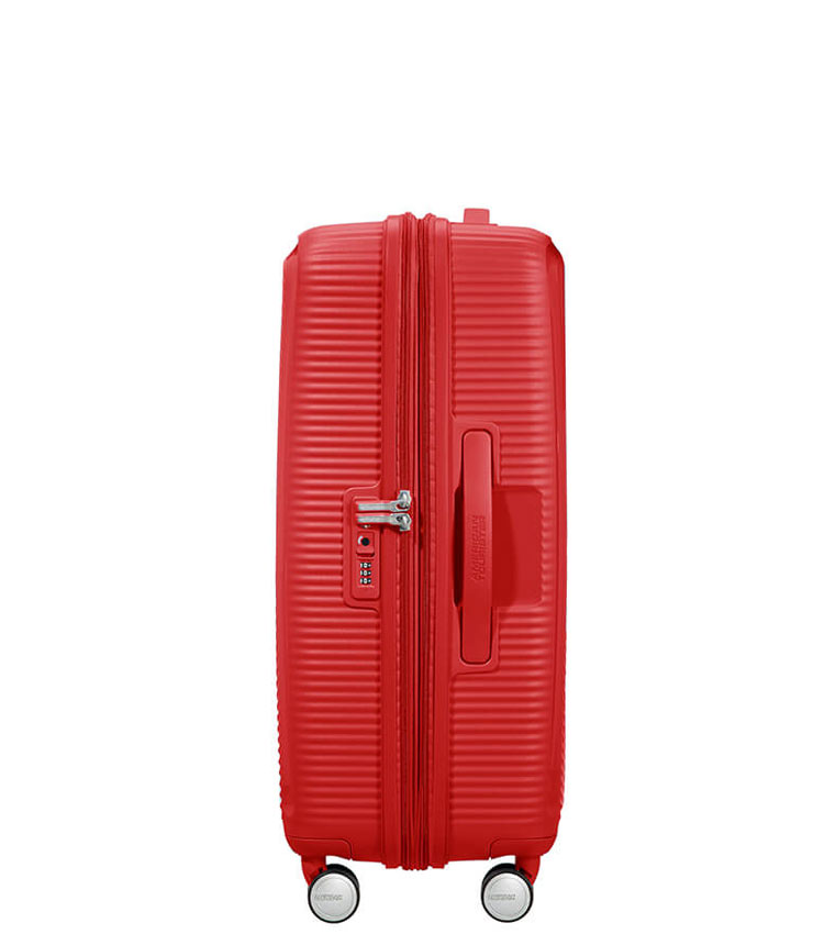 Средний чемодан American Tourister 32G*10002 Soundbox Spinner (67 см) - Coral Red