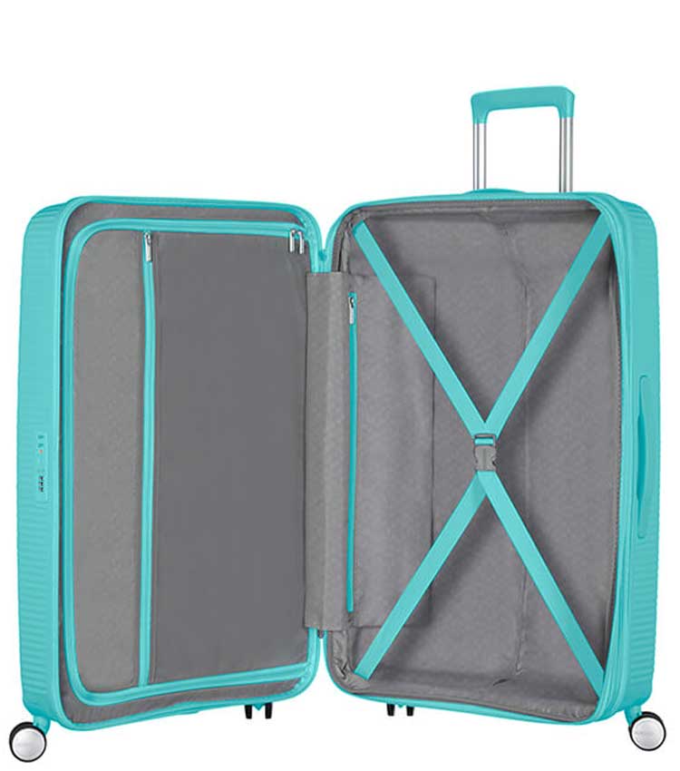 Средний чемодан American Tourister Soundbox 32G*21002 (67 см) - Poolside Blue