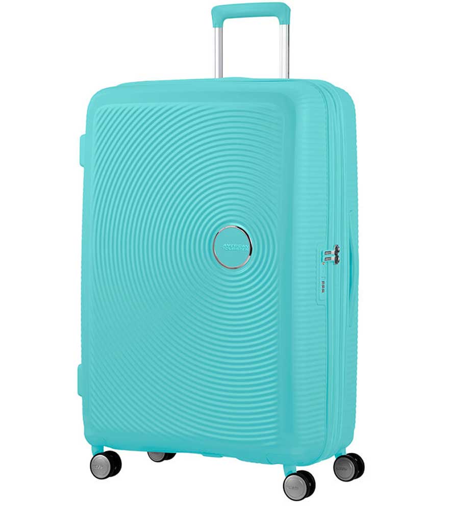 Большой чемодан American Tourister 32G*21003 Soundbox Spinner (77 см) - 	Poolside Blue