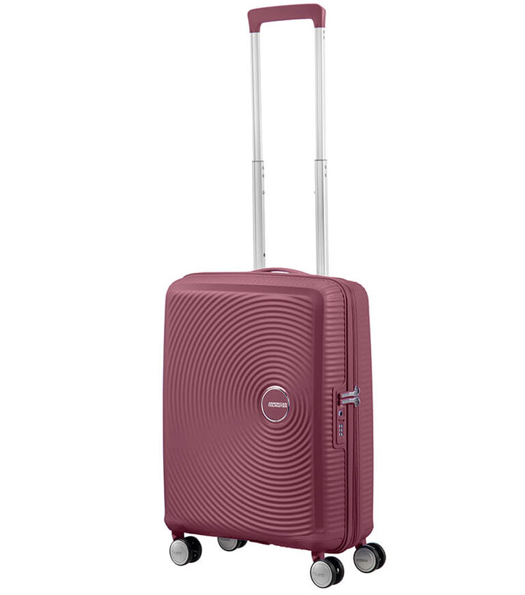 Малый чемодан American Tourister Soundbox 32G*40001 (55 см) Dark Burgundy ~ручная кладь~