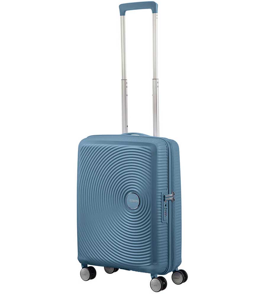 Малый чемодан American Tourister Soundbox 32G*51001 (55 см) ~ручная кладь~ Stone Blue